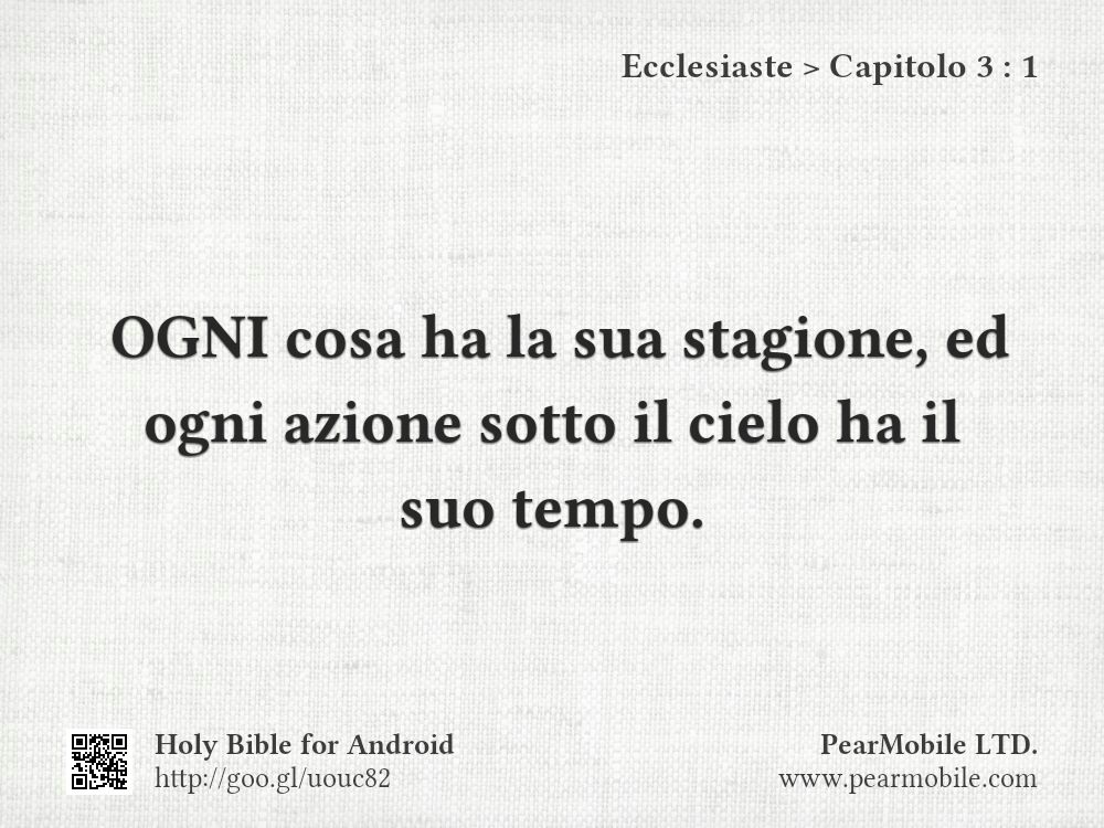 Ecclesiaste, Capitolo 3:1
